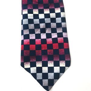 John Hill Executive Tie Checkered Flag Racing Plaid NASCAR Swing Mechanic USA